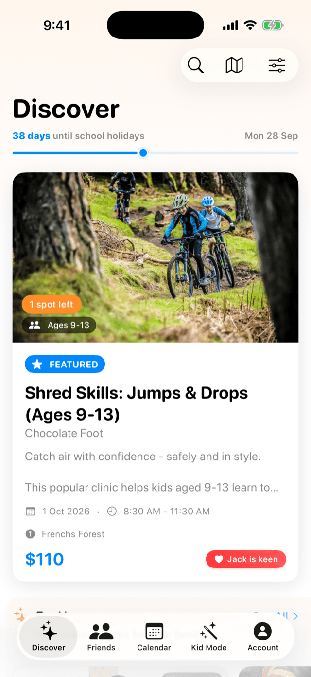 ParentPal app - Discover, the school-holiday feed